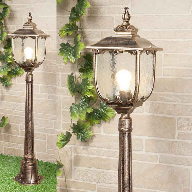 Садовый светильник Elektrostandard Sculptor F черное золото (арт. GLXT-1407F)