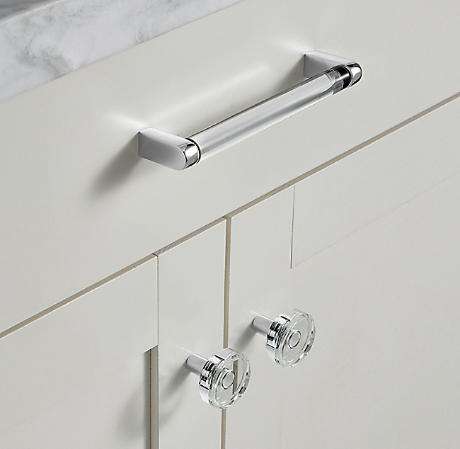 Ручка-скоба Restoration Hardware Lambeth Crystal L.20.3 Polished Chrome