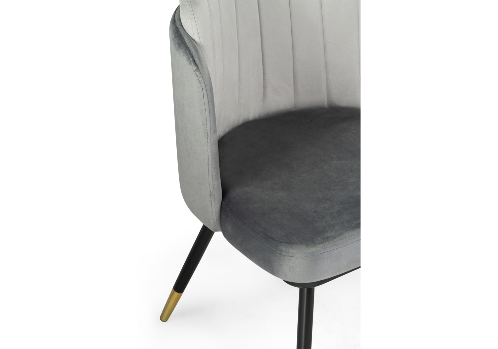 Стул Woodville Penelopa dark gray / light gray / black / gold 15415