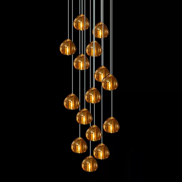 Подвесной светильник METEORA B COMBO D50 Amber by ImperiumLoft
