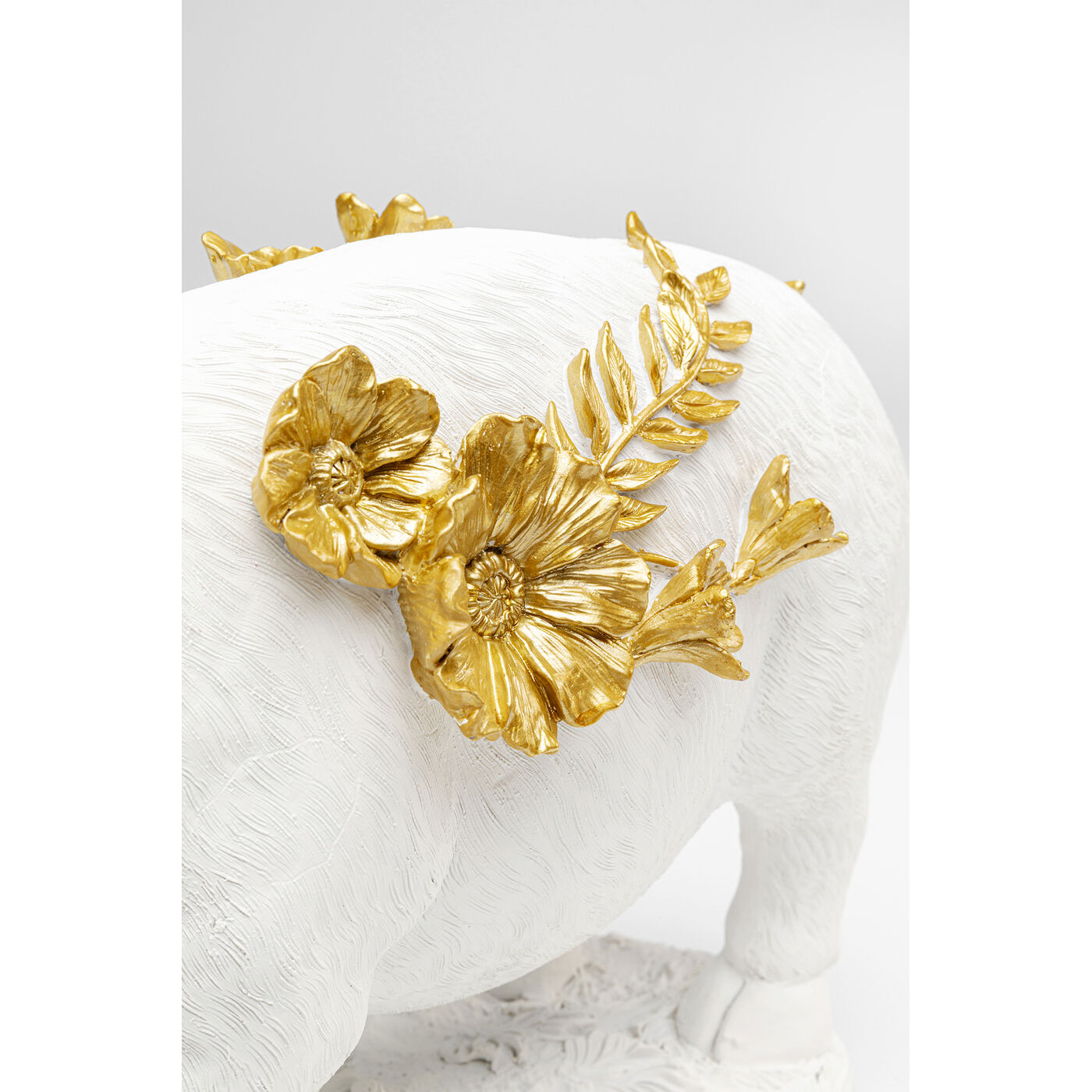 Фигура декоративная Flower Pig White 21cm KARE 57258