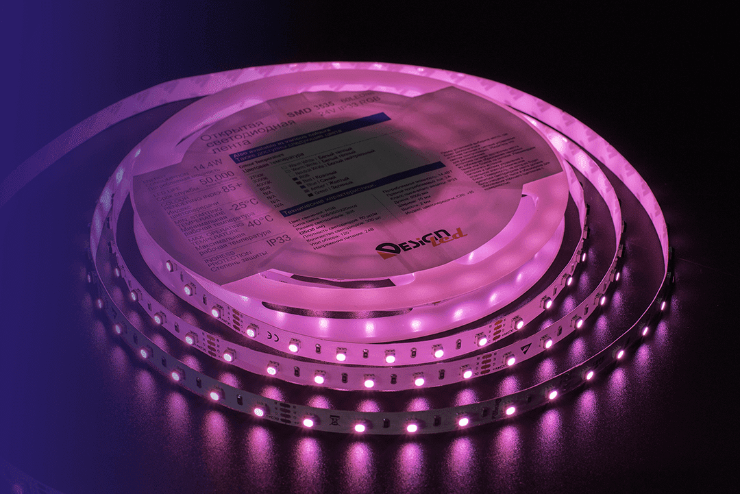 Лента светодиодная DesignLed DSG3A60-24-RGB-33