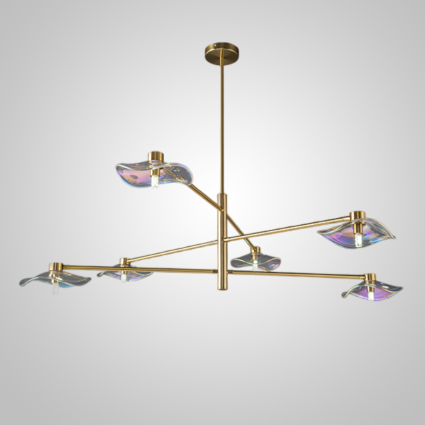 Потолочная люстра MILIAN CH L6 Brass Grey by ImperiumLoft