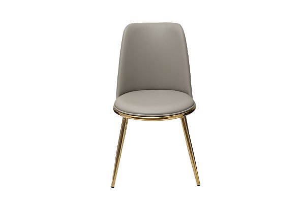 Стул экокожа бежевая/золото Garda Decor 76AR-24005