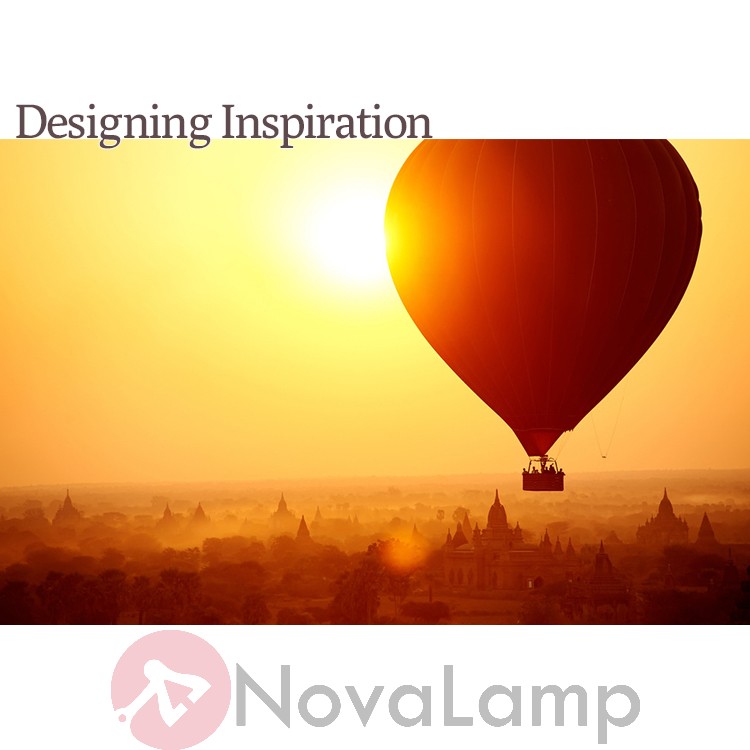 Настольная лампа Marble Fire balloon mini by ImperiumLoft