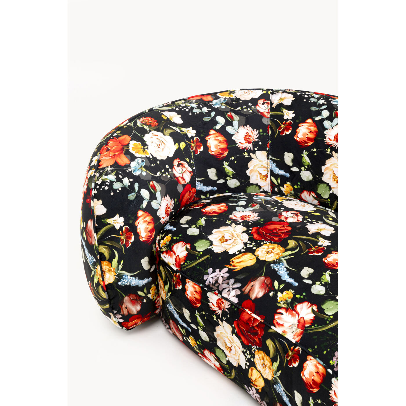 Диван Wonder Flowers Schwarz 250cm KARE 71391