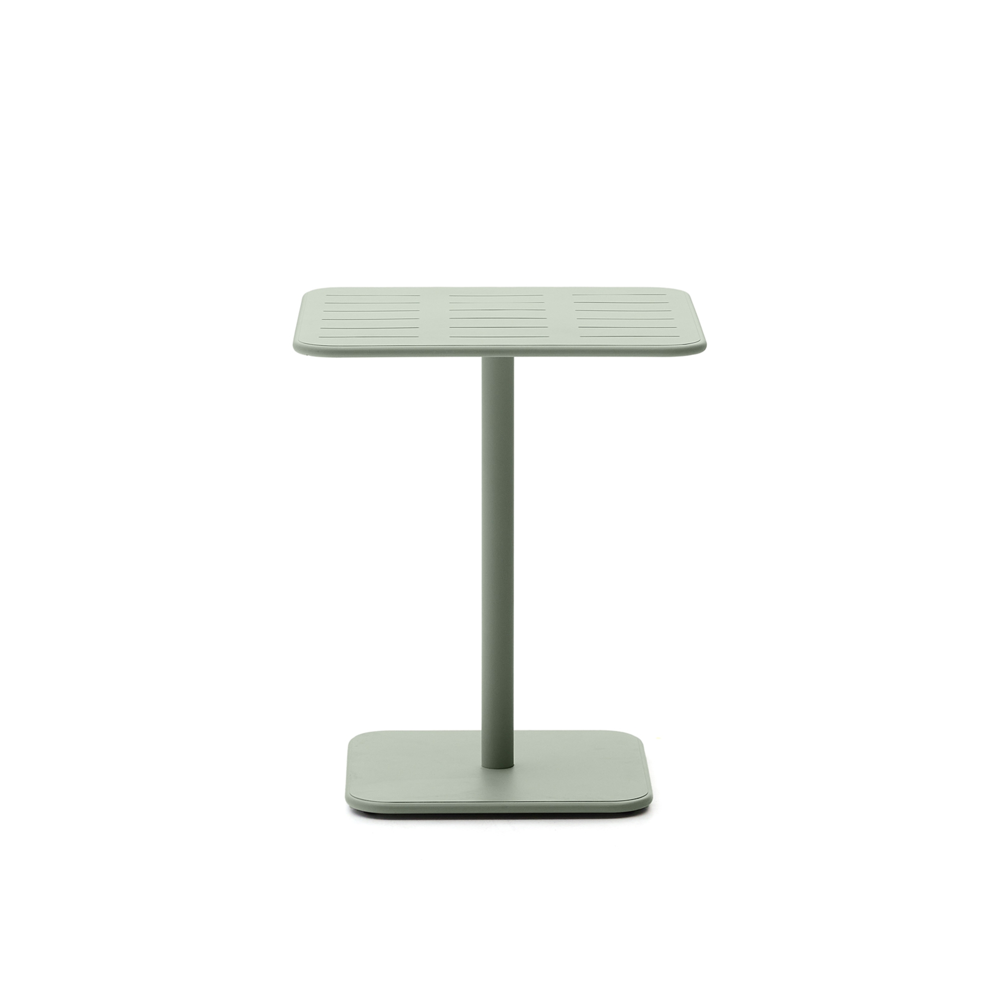 Уличный стол Brai из оцинкованной стали бирюзового цвета 70 x 70 см La Forma (ex Julia Grup)