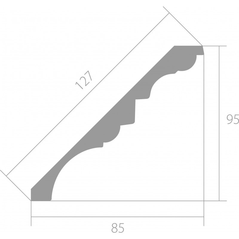 Карниз Ultrawood арт. CR 0002 (2440 х 95 х 85)