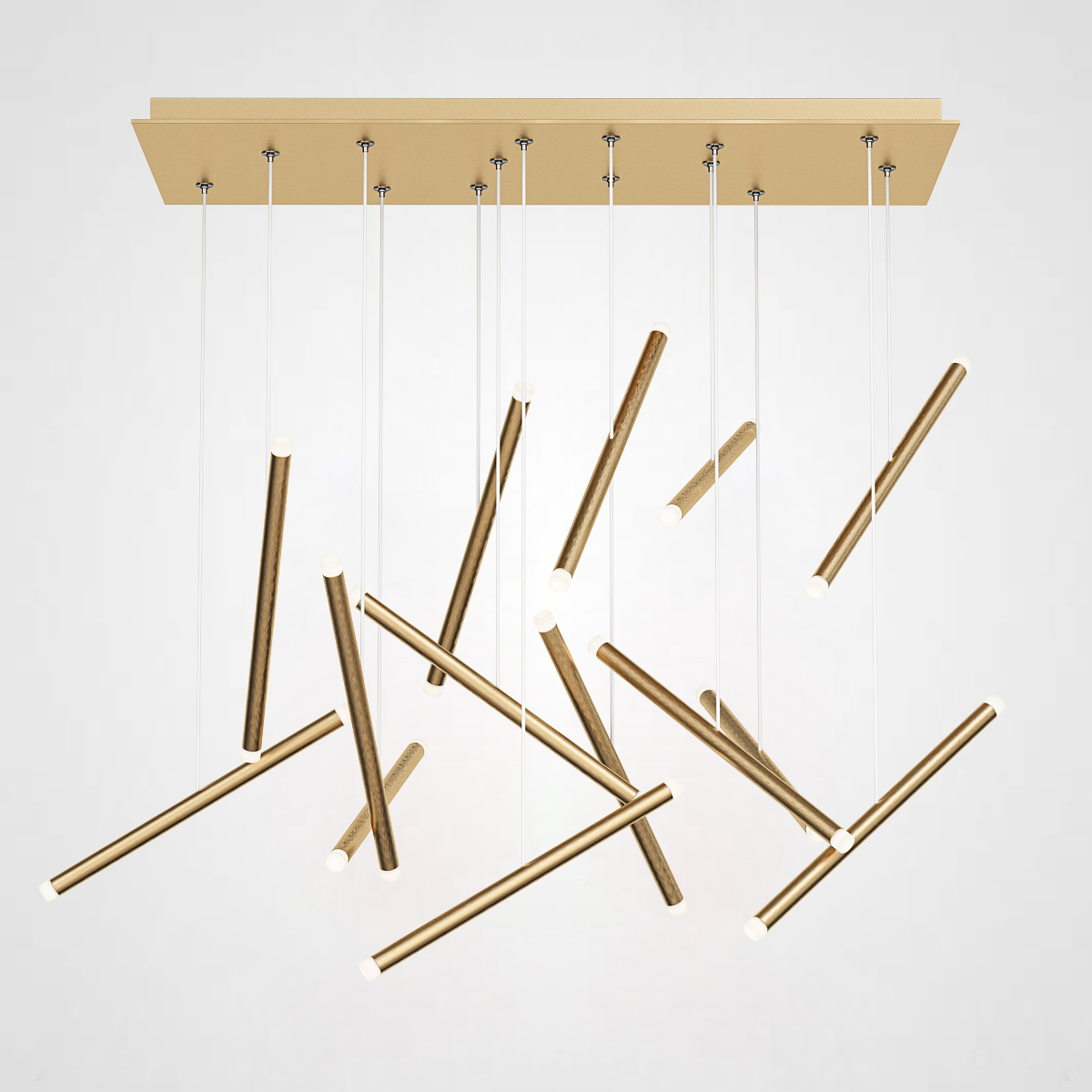 Люстра Dutti D0068 LED Chandelier Modern 14 Gold by ImperiumLoft