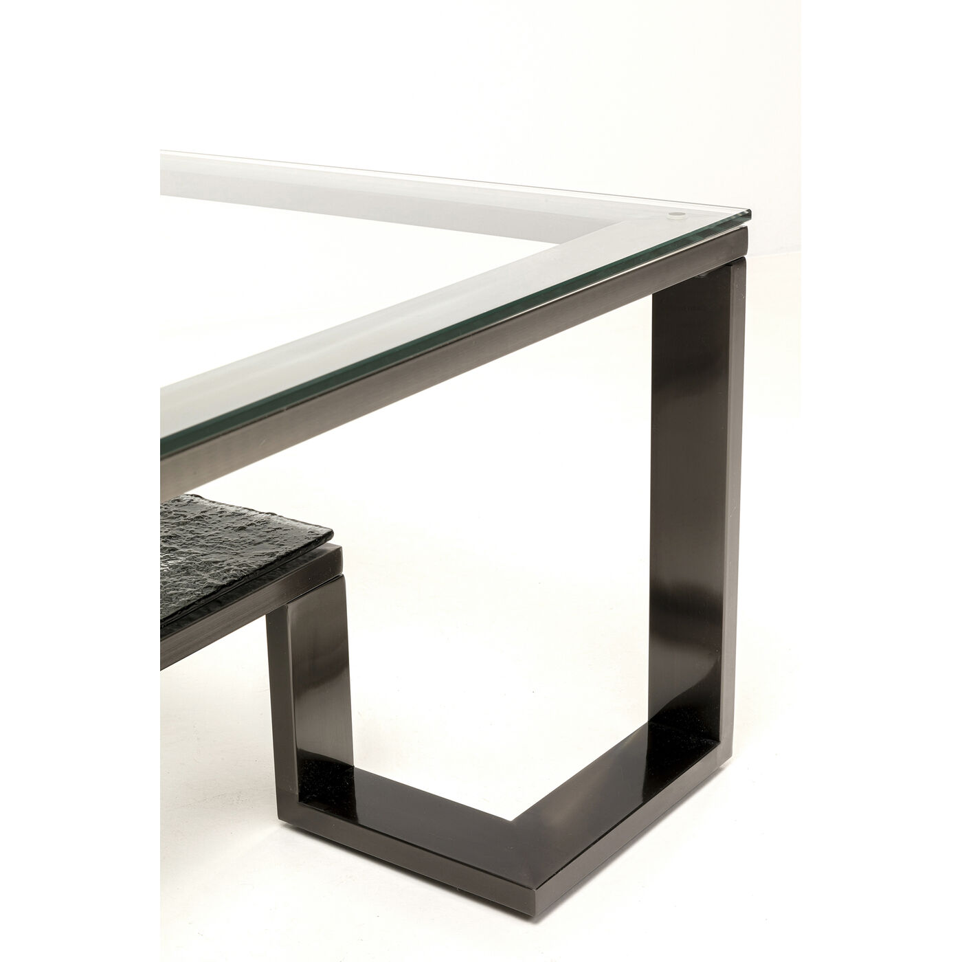 Стол кофейный Gold Rush Graphite 120x120cm KARE 70105