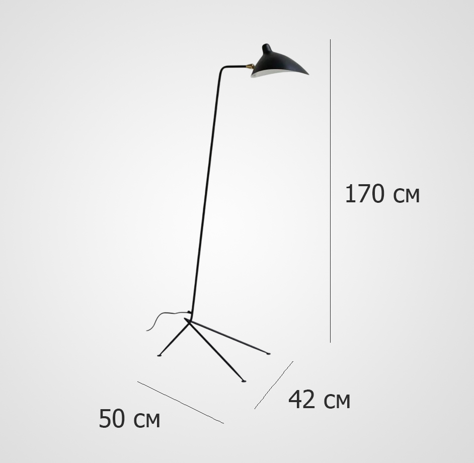 Торшер LAMPARA MOUILLE BLACK by ImperiumLoft