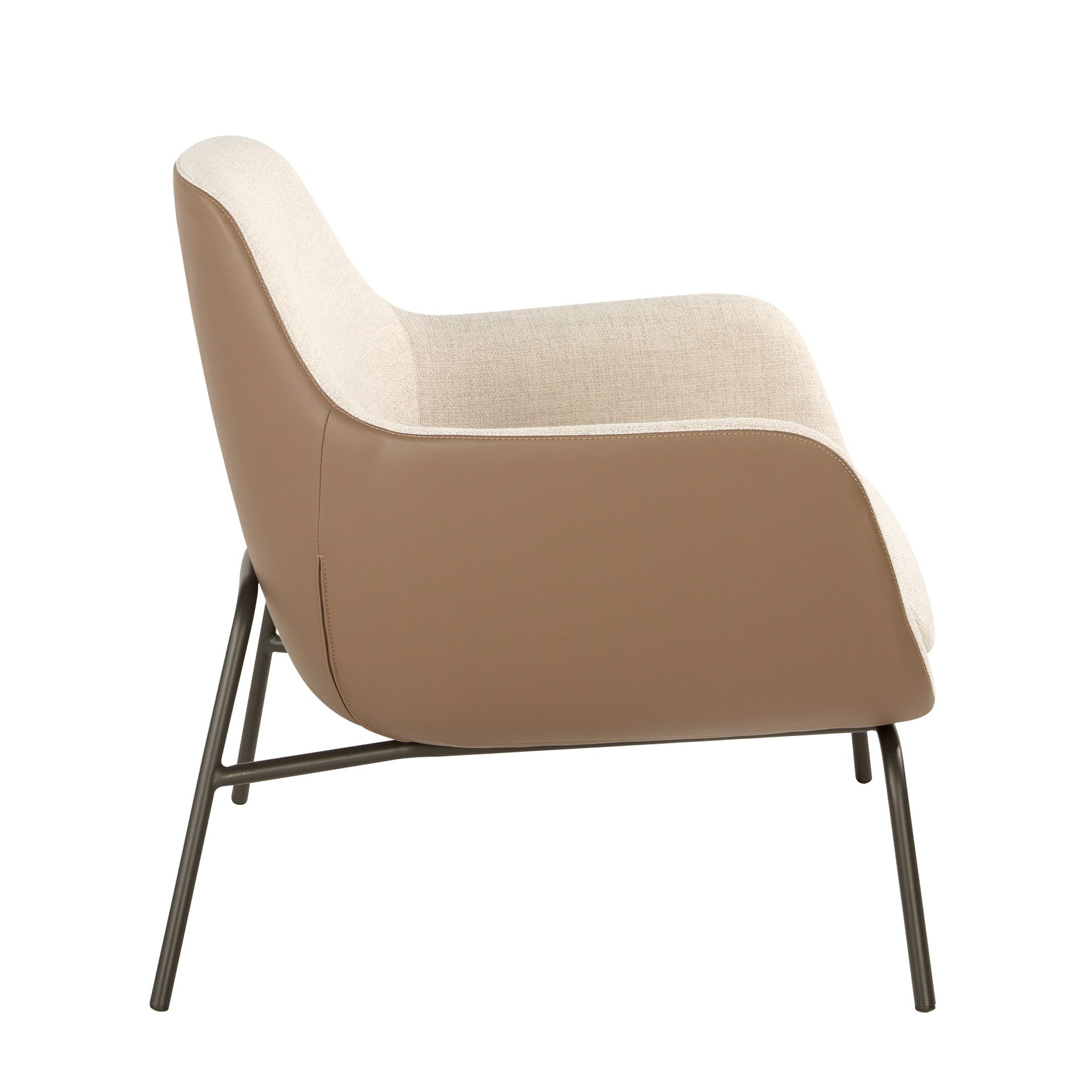 Кресло 5099/A226 с обивкой из ткани и экокожи Angel Cerda