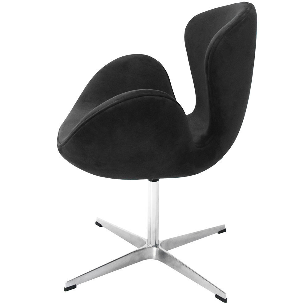Кресло SWAN CHAIR графит, искусственная замша Bradex Home FR 0650