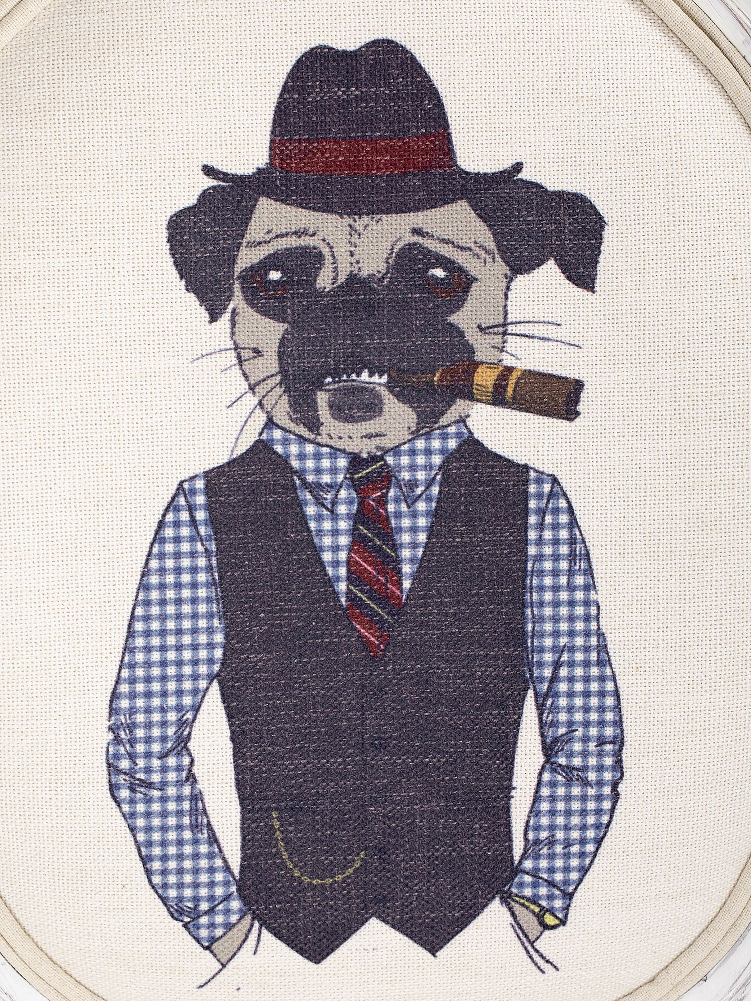 Стул Собака с сигарой Glasar 51-049