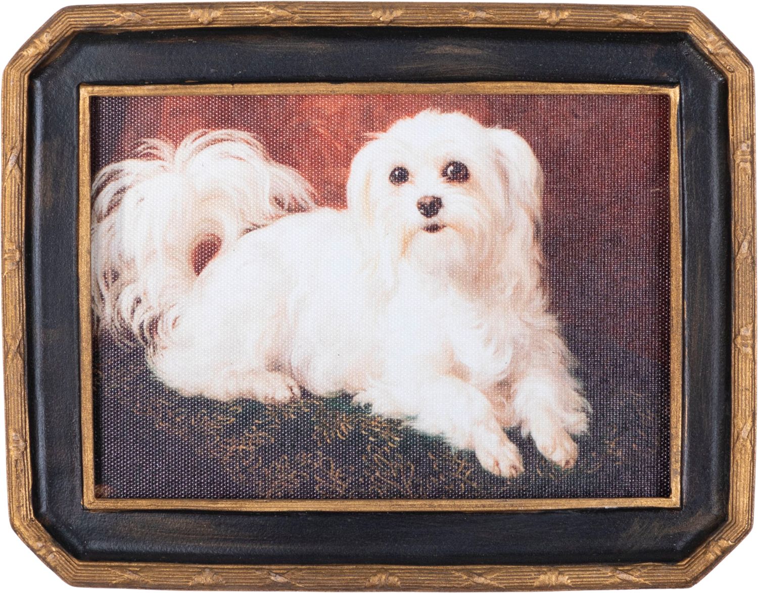 Картина настенная Болонка, под старину, масло Glasar 28-716