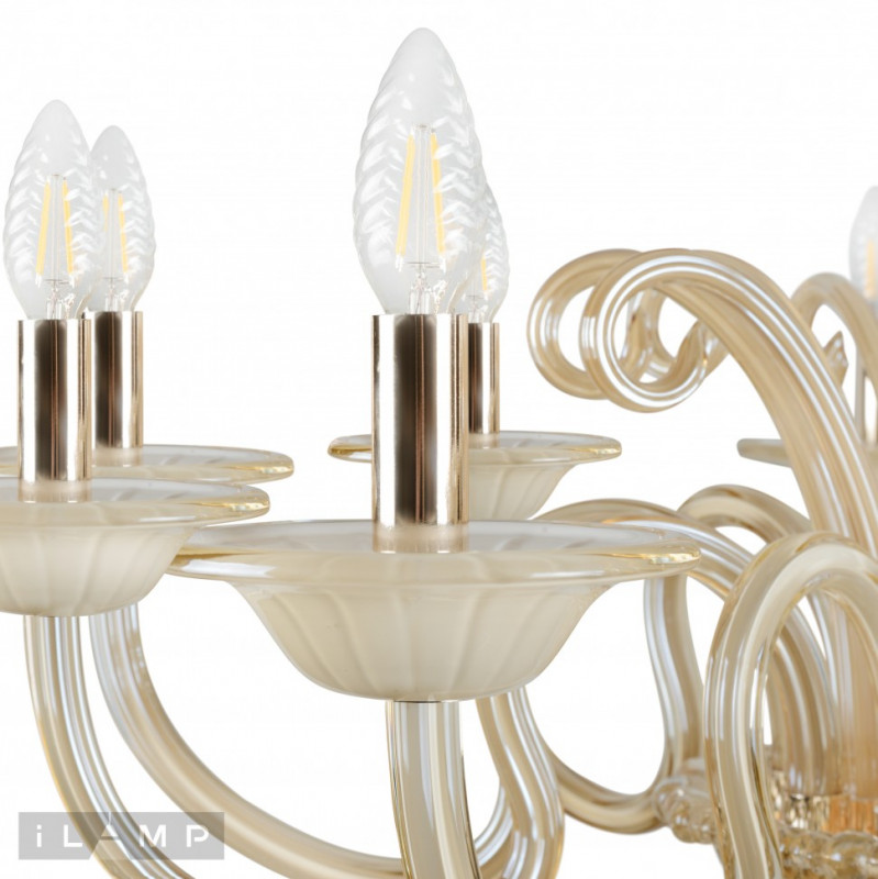 Подвесная люстра iLamp P2318-10GD