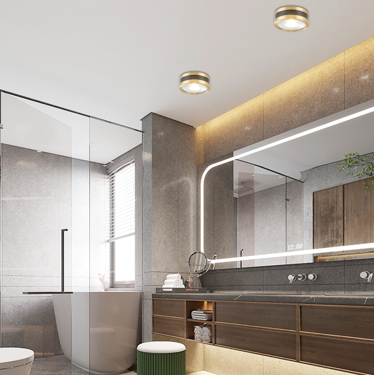 Точечный светильник MEUD D8 White Brass 7W by ImperiumLoft