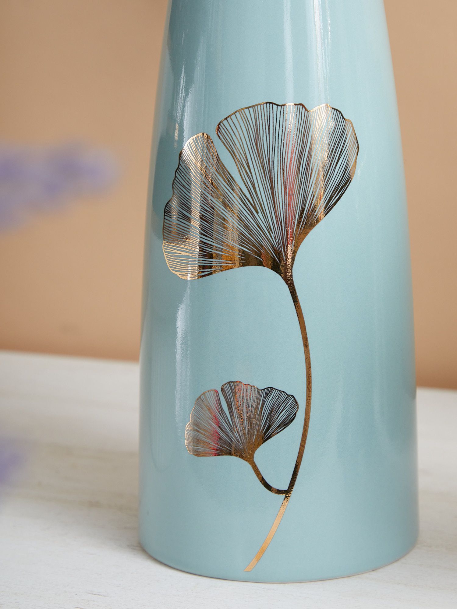 Ваза Листья гинкго Glasar 68-032