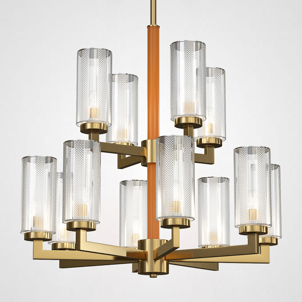 Потолочная люстра ADELEINE L12 Brown by ImperiumLoft