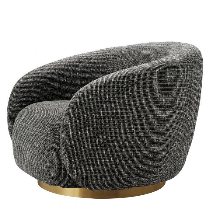 Вращающееся кресло Eichholtz Brice rocat black 115774