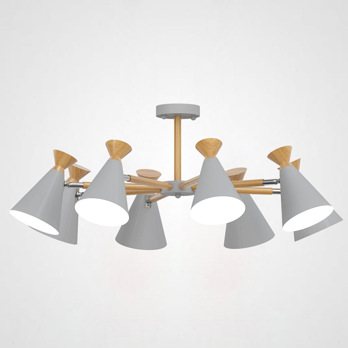 Люстра на штанге OLA D90,5 Gray by ImperiumLoft