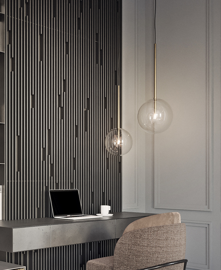 Подвесной светильник Delight Collection Bolle Sola D250 gold