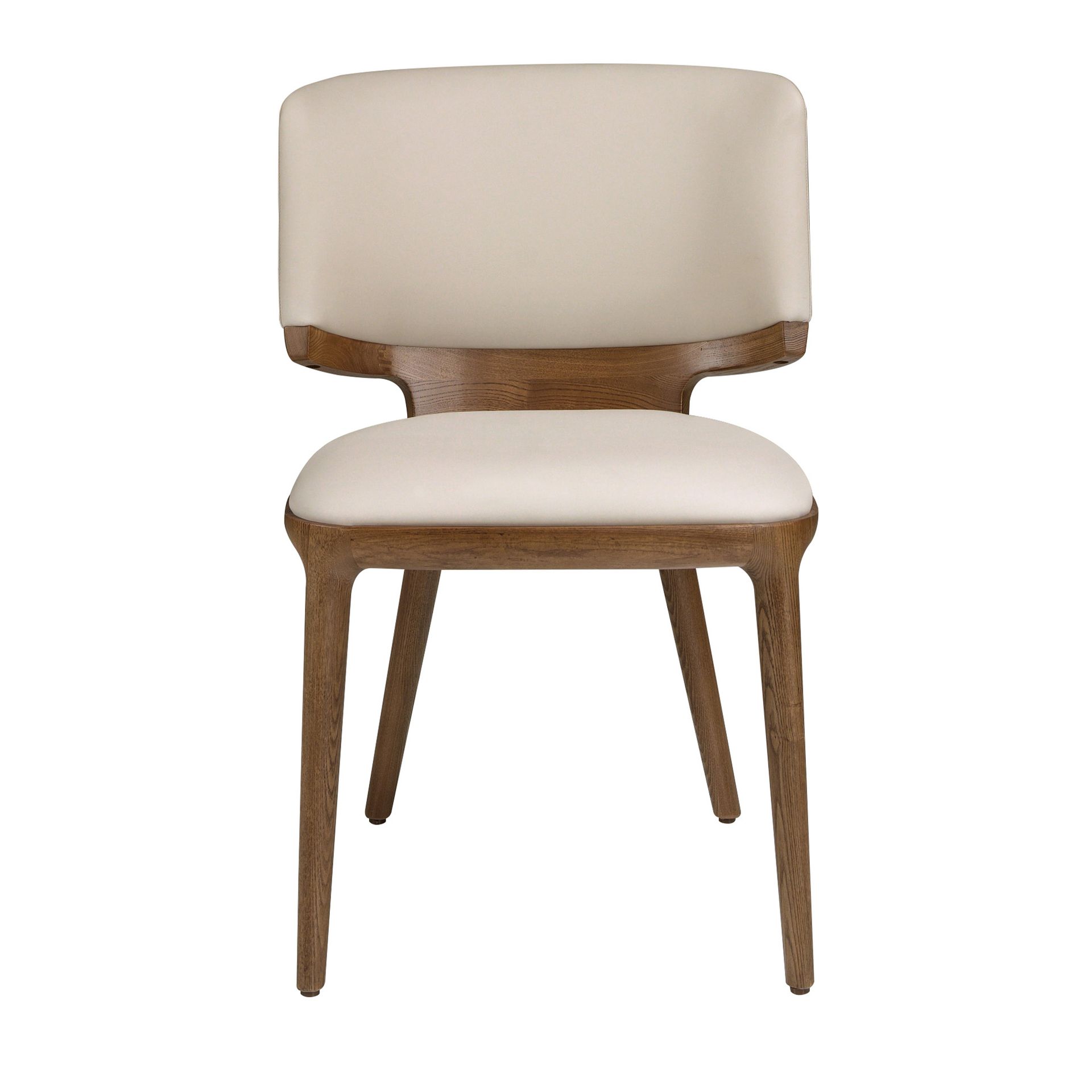 Стул 4206 из кремовой экокожи Angel Cerda