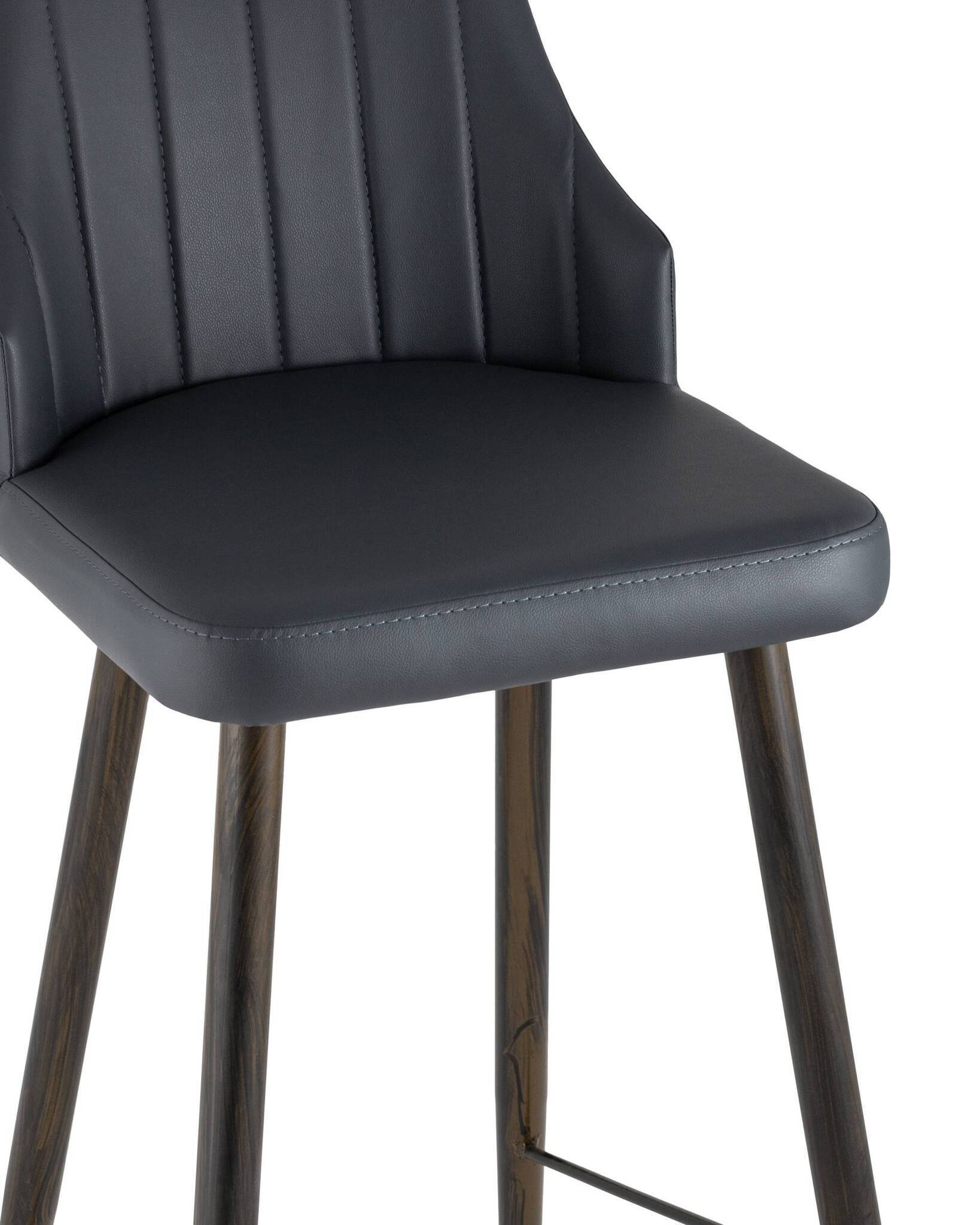 Стул барный Коналл экокожа антрацит Stool Group