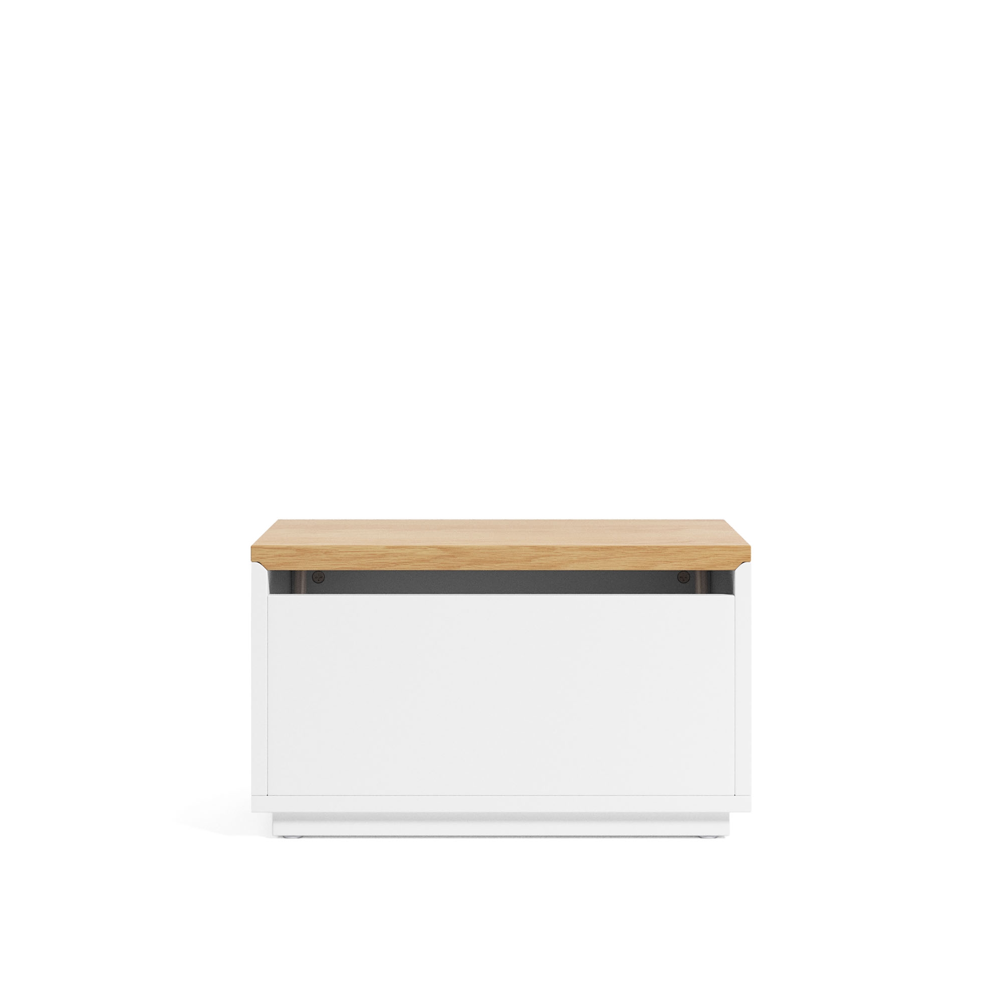 Abilen Сундук из шпона дуба и белого лака 60 x 40 см FSC 100% La Forma (ex Julia Grup)