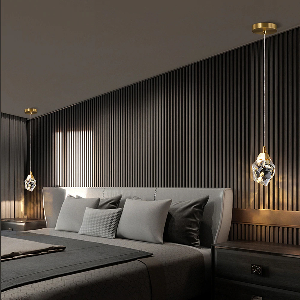 Подвесной светильник  Delight Collection Crystal rock 1 gold