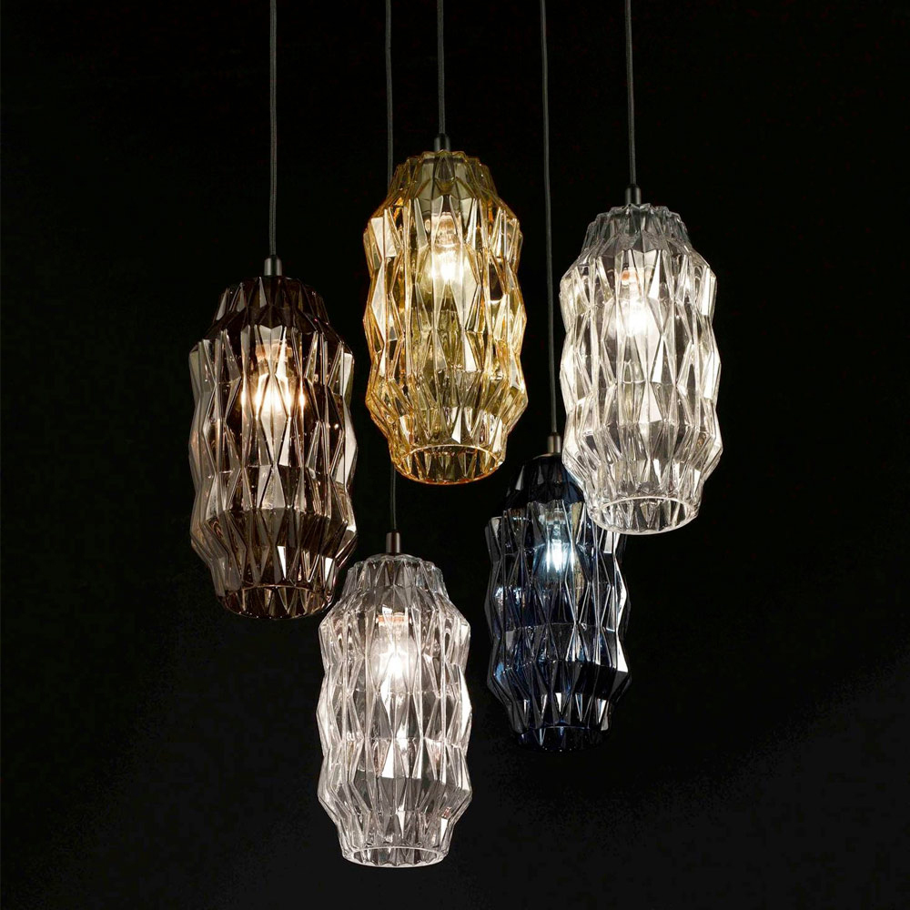 Подвесной светильник Selene Illuminazione Origami amber 2781-024