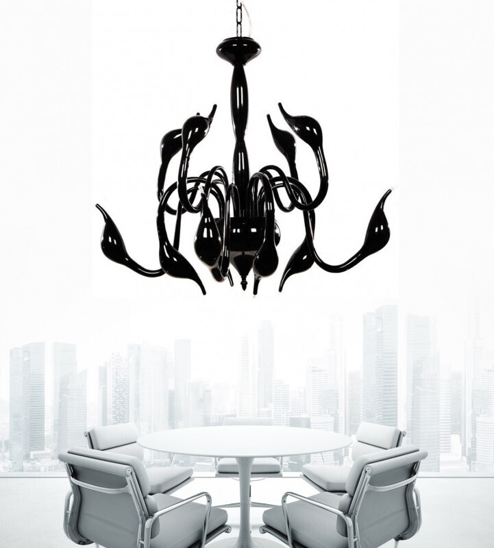 Подвесная люстра Lumina Deco LDP 6028-12 BK