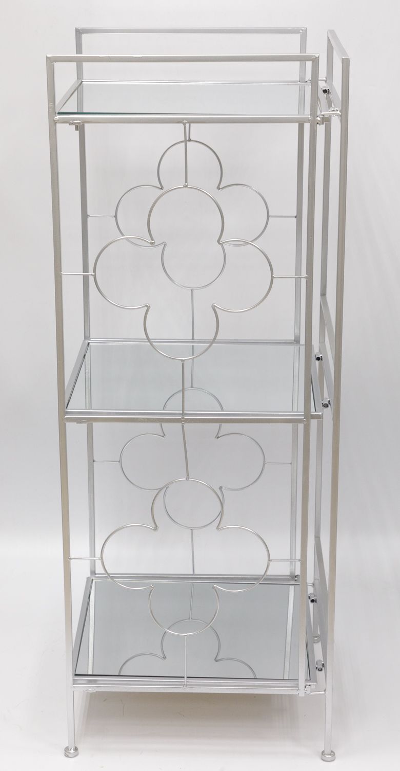 Стеллаж с зеркальными полками Glasar 54-223