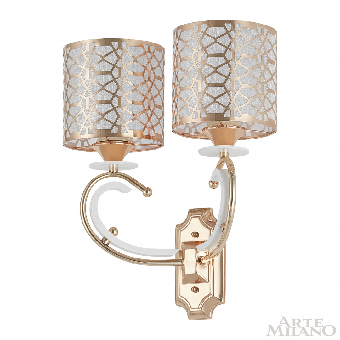 Бра с плафонами 301237/2W Wh/Gd Arte Milano