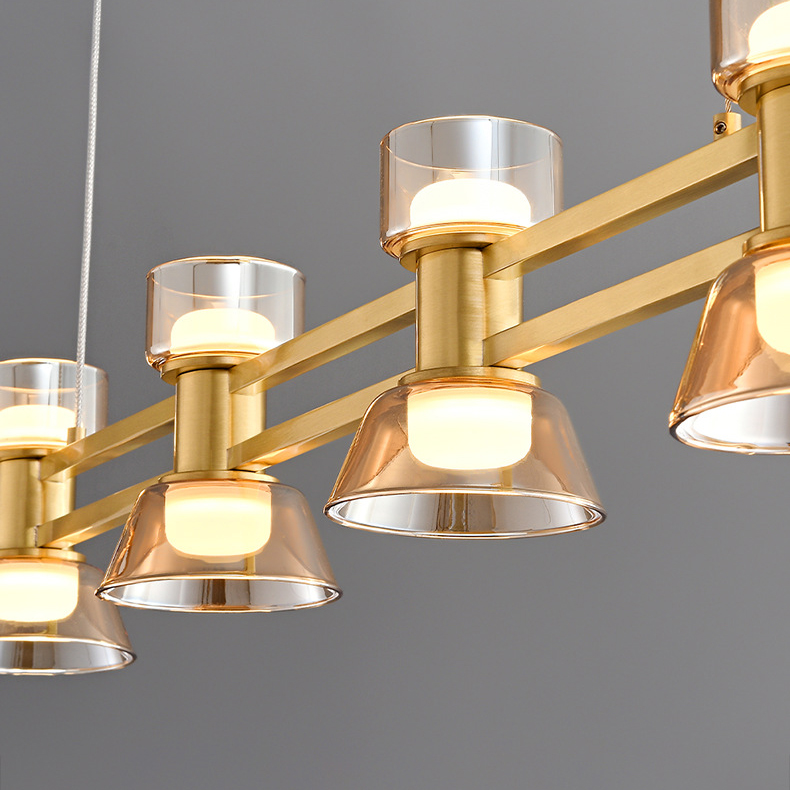 Подвесной светильник BLASIUS LONG L102,5 Brass by ImperiumLoft