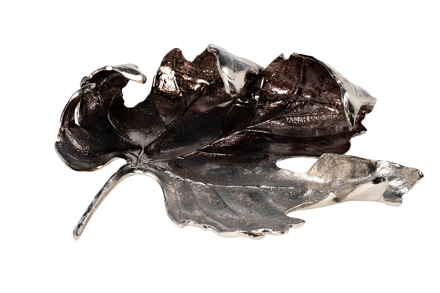 Блюдо декоративное Лист хром Garda Decor 71PN-2968