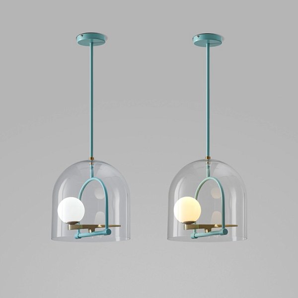Подвесной светильник BIRD-ONE Голубой by ImperiumLoft