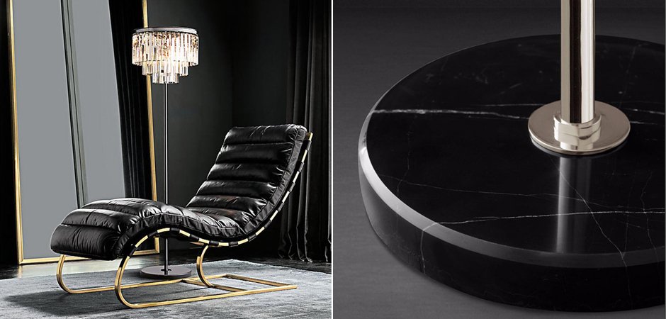 Торшер RH Odeon Floor Lamp Chrome by ImperiumLoft