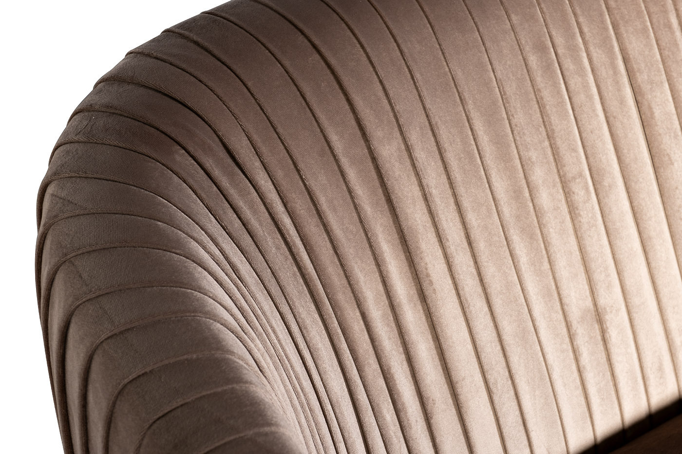 Диван трехместный велюровый серо-коричневый Garda Decor 87YY-1890-3 BRN