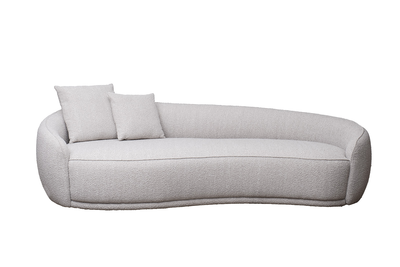 Диван трехместный GD/Toulon (левый) бежевый букле Orso BEG 257*119*72 Garda Decor GD/TOULON-3TL-ORSO BEG