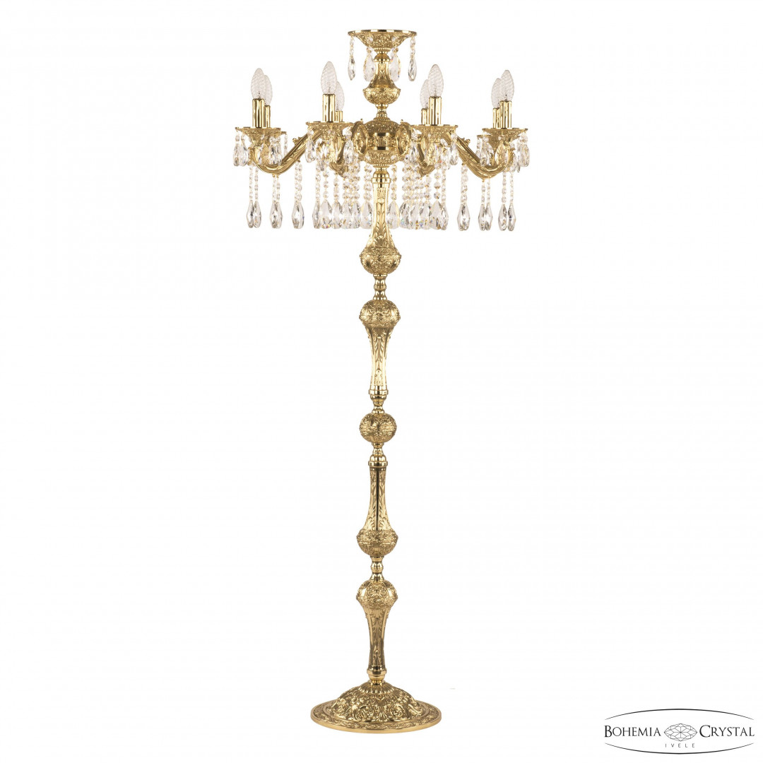 Торшер бронзовый с хрусталём 71202T/8/210 A G
