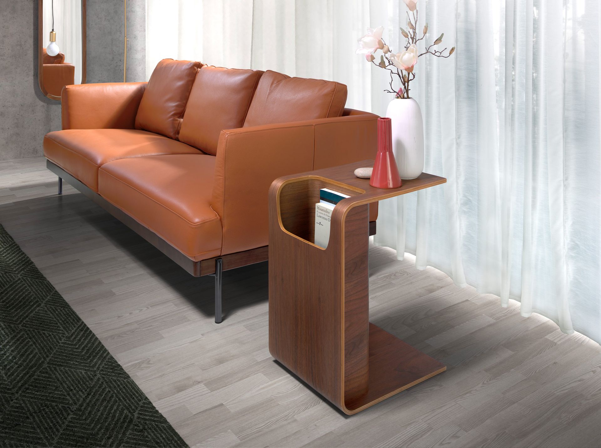 Угловой столик 2110/TT1355 из орехового дерева Angel Cerda