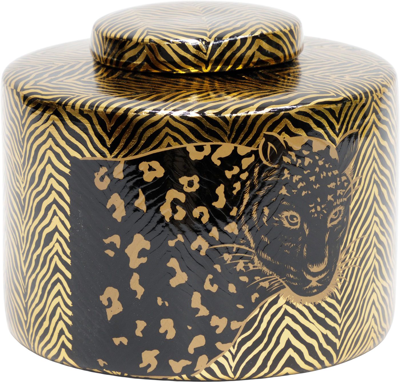 Ваза с крышкой Леопард Glasar 58-006