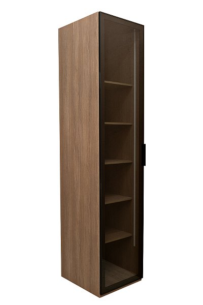 Шкаф-пенал с полками цвет дуб Garda Decor GD-10014/1-3(тонировка)