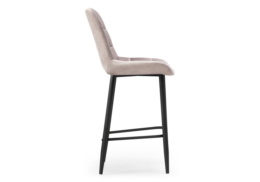 Барный стул Woodville Алст велюр латте / черный 502279