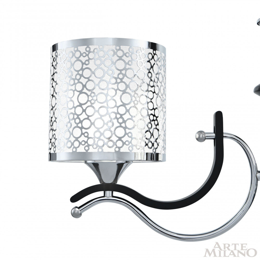 Люстра подвесная с плафонами 306787/3 Bk/Ni Arte Milano