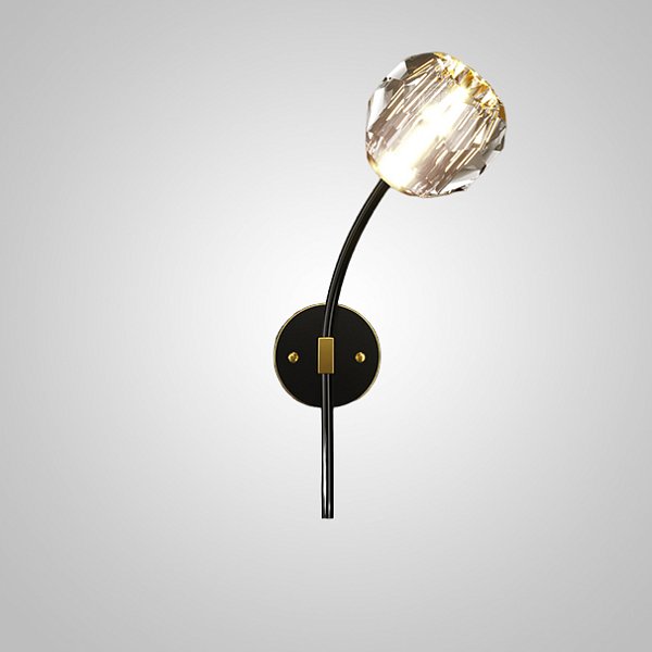 Настенный светильник RH E WALL L1 Right Black by ImperiumLoft