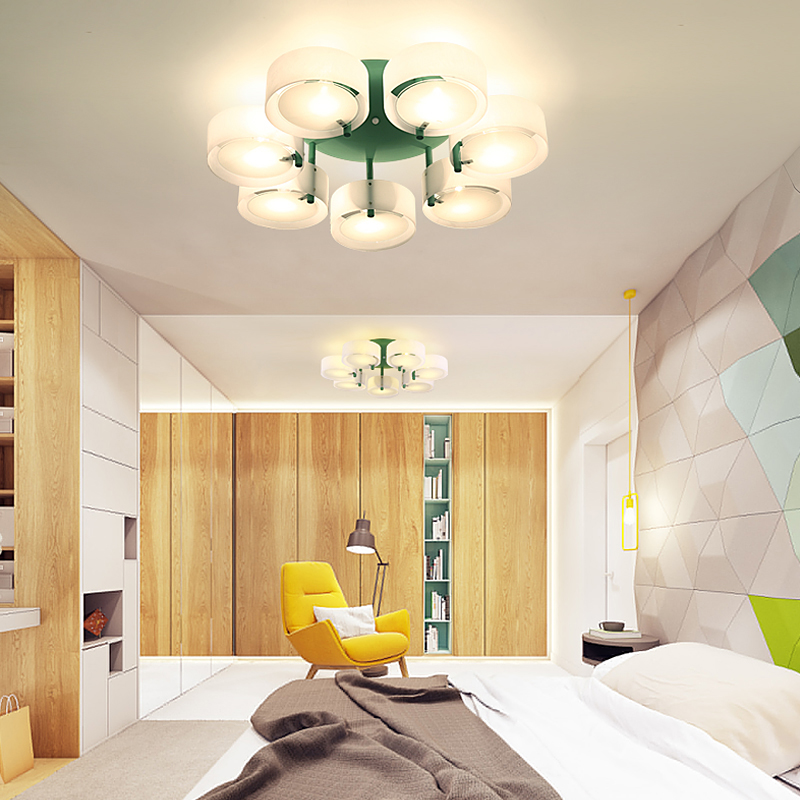 Потолочная люстра HEDDA D54 3 lamps Blue by ImperiumLoft