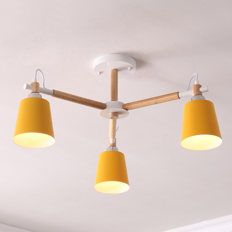 Люстра на штанге VARDA 3 lamps Yellow by ImperiumLoft
