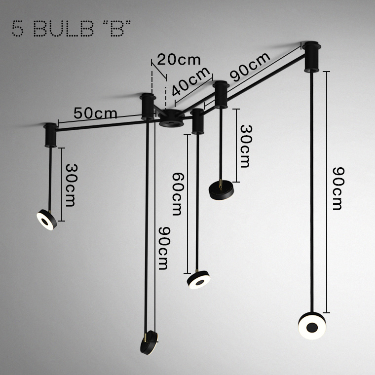 Потолочный светильник STRAIN B L5 by ImperiumLoft